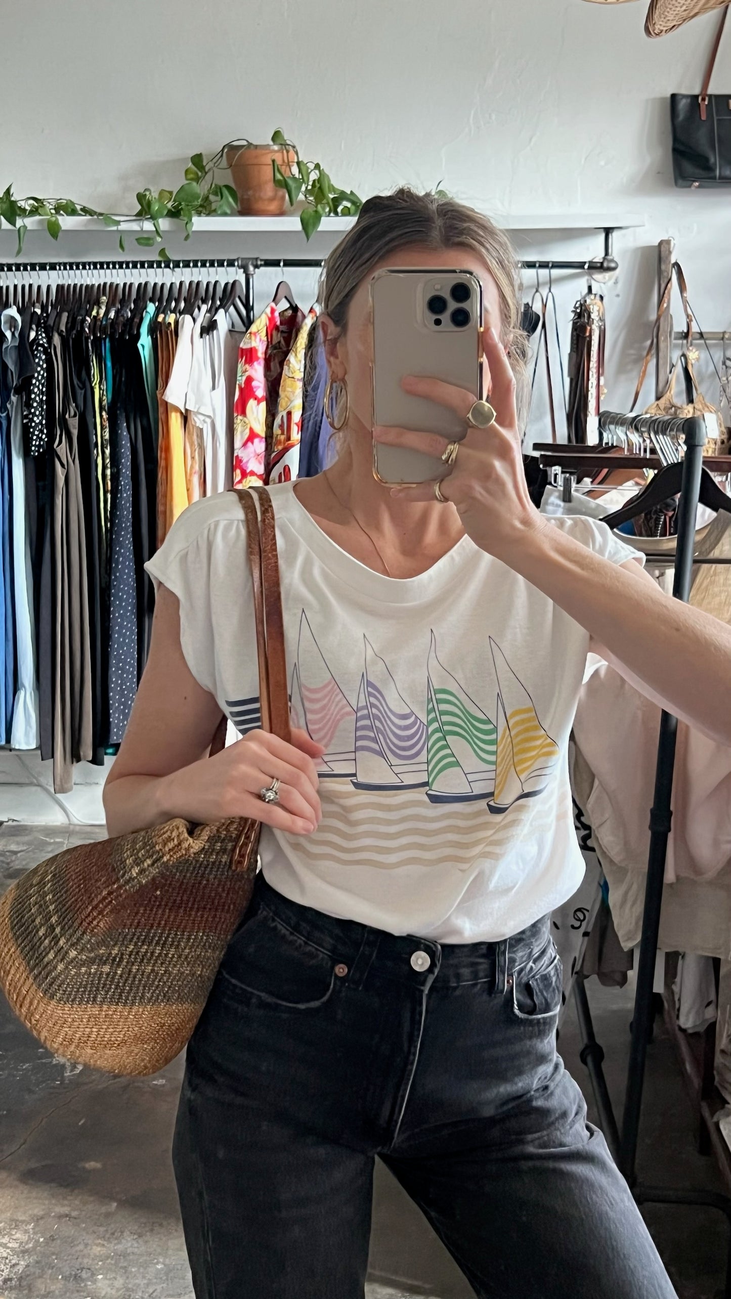 Vintage Regatta Sailboat Graphic Tee