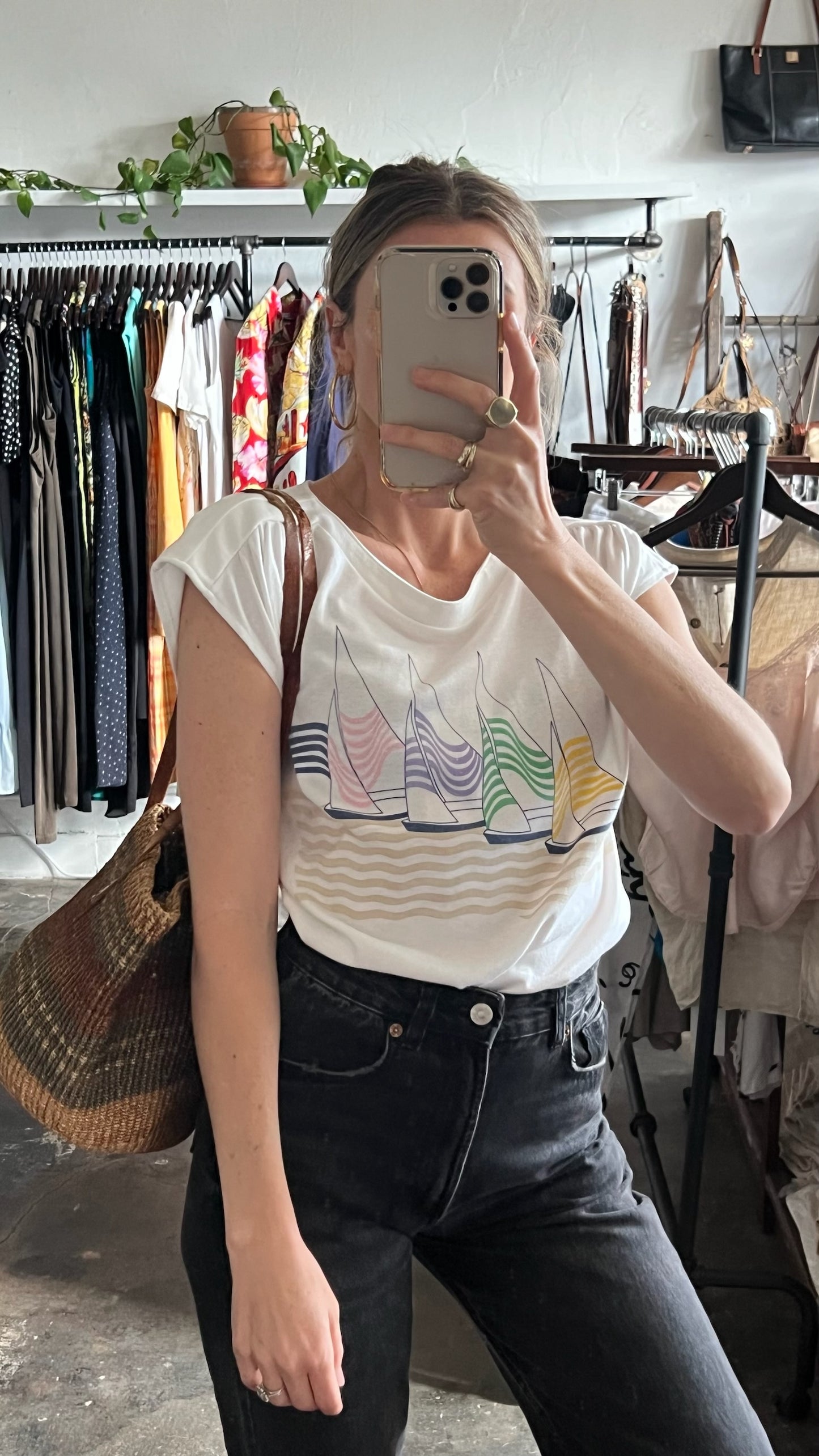 Vintage Regatta Sailboat Graphic Tee