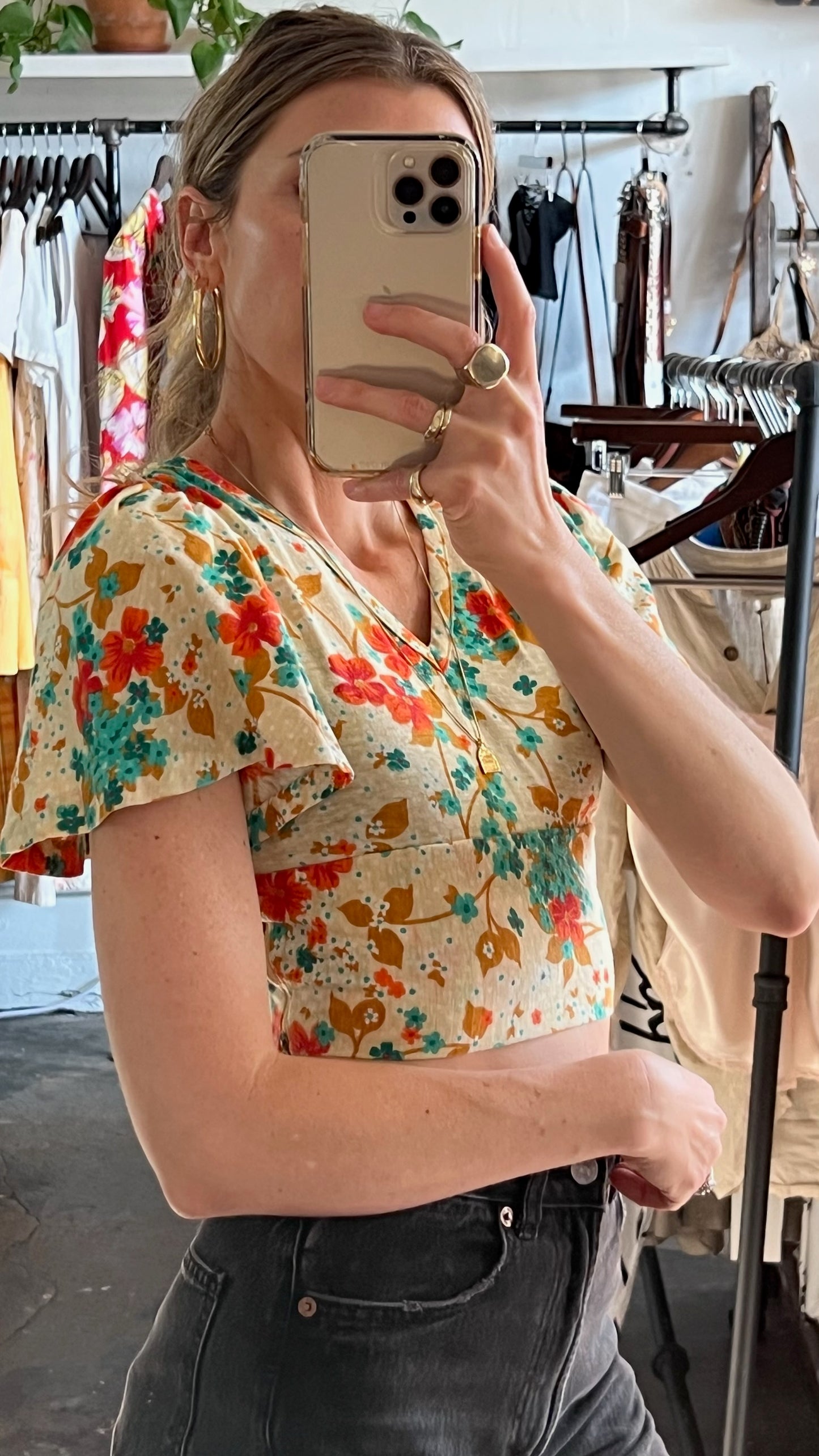 Vintage Meadow Bloom Blouse