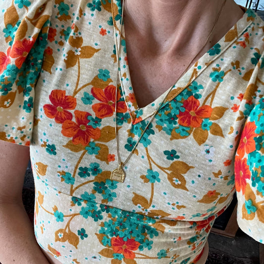 Vintage Meadow Bloom Blouse