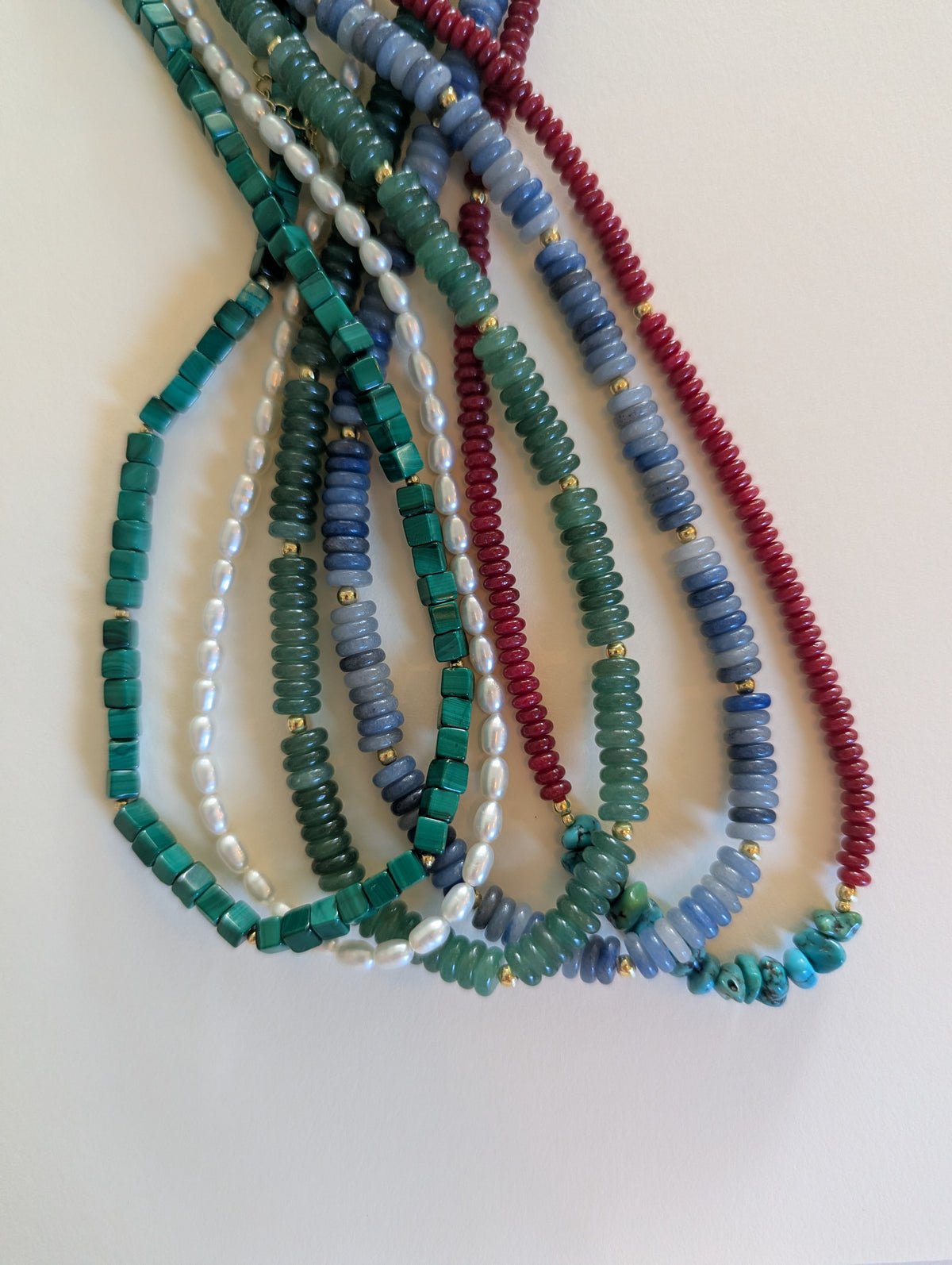 Green Malachite Necklace by Blue Begonia