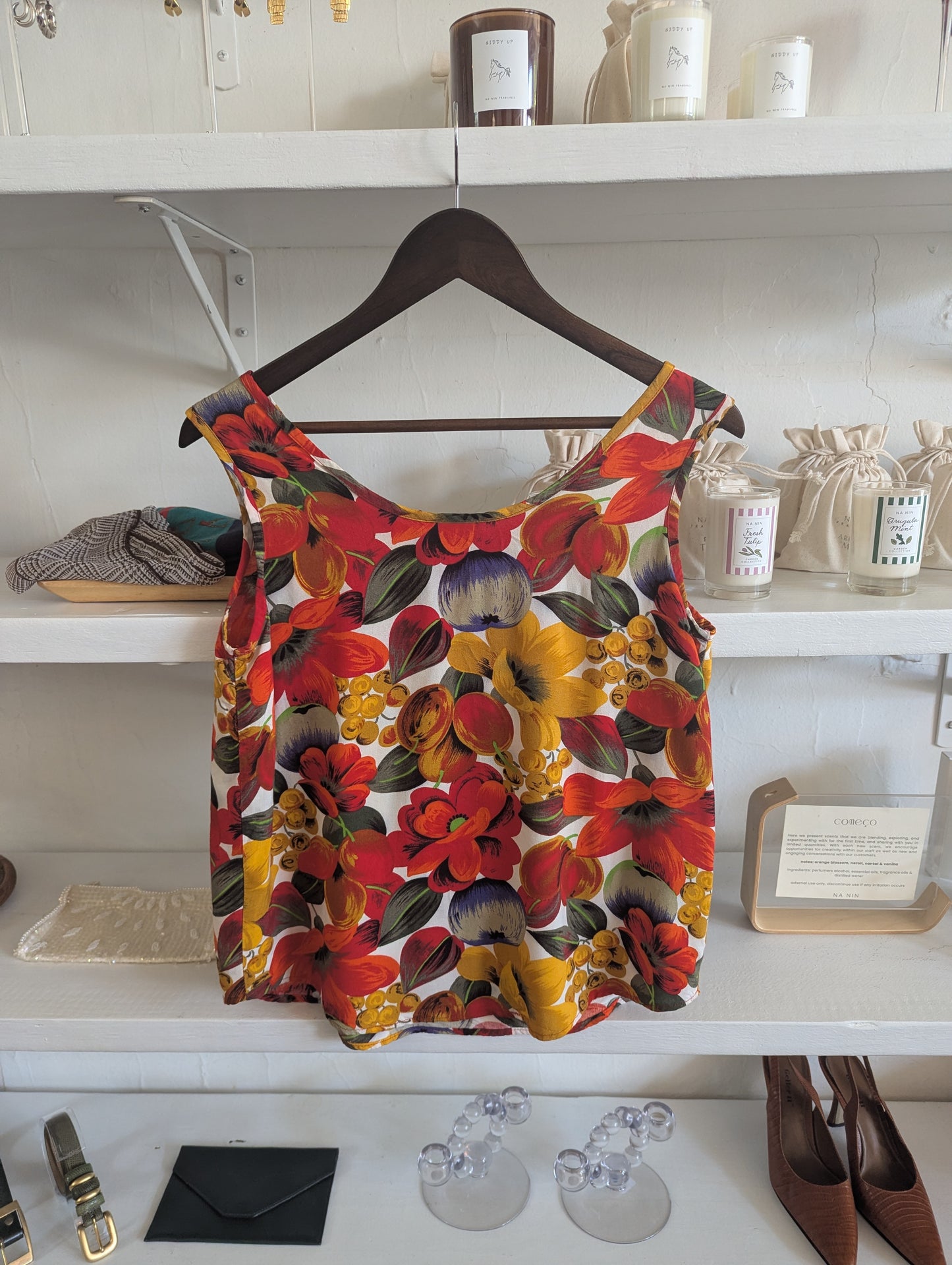 Vintage Fruits & Flowers Tank