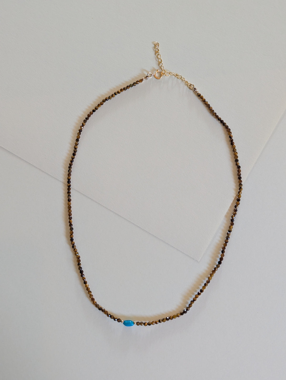 Tigers Eye and Turquoise Necklace by giantlion