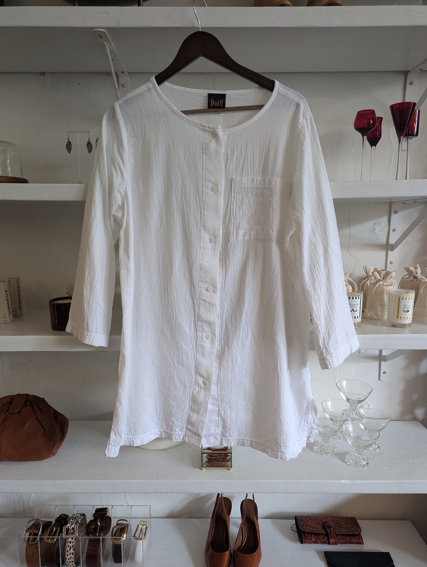 Vintage Lightweight Buttoned Tunic