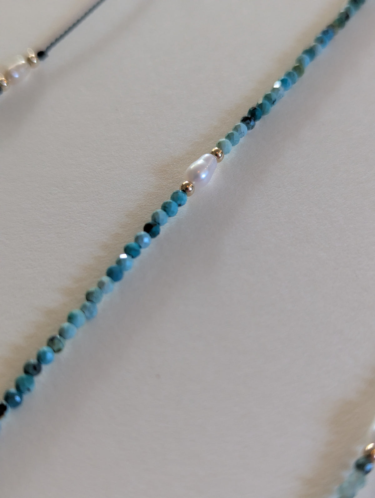 Turquoise and Pearl Bracelet by giantlion