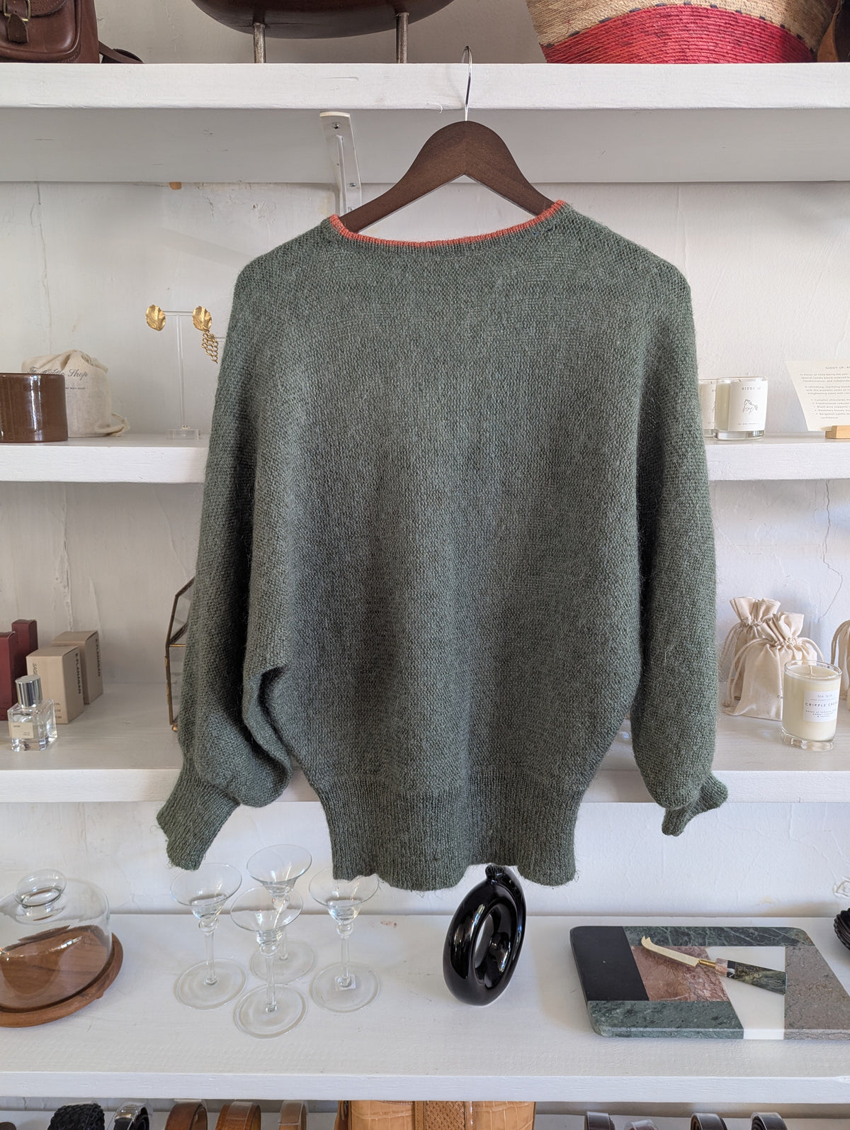 Vintage Italian-Made Polka Dot Sweater