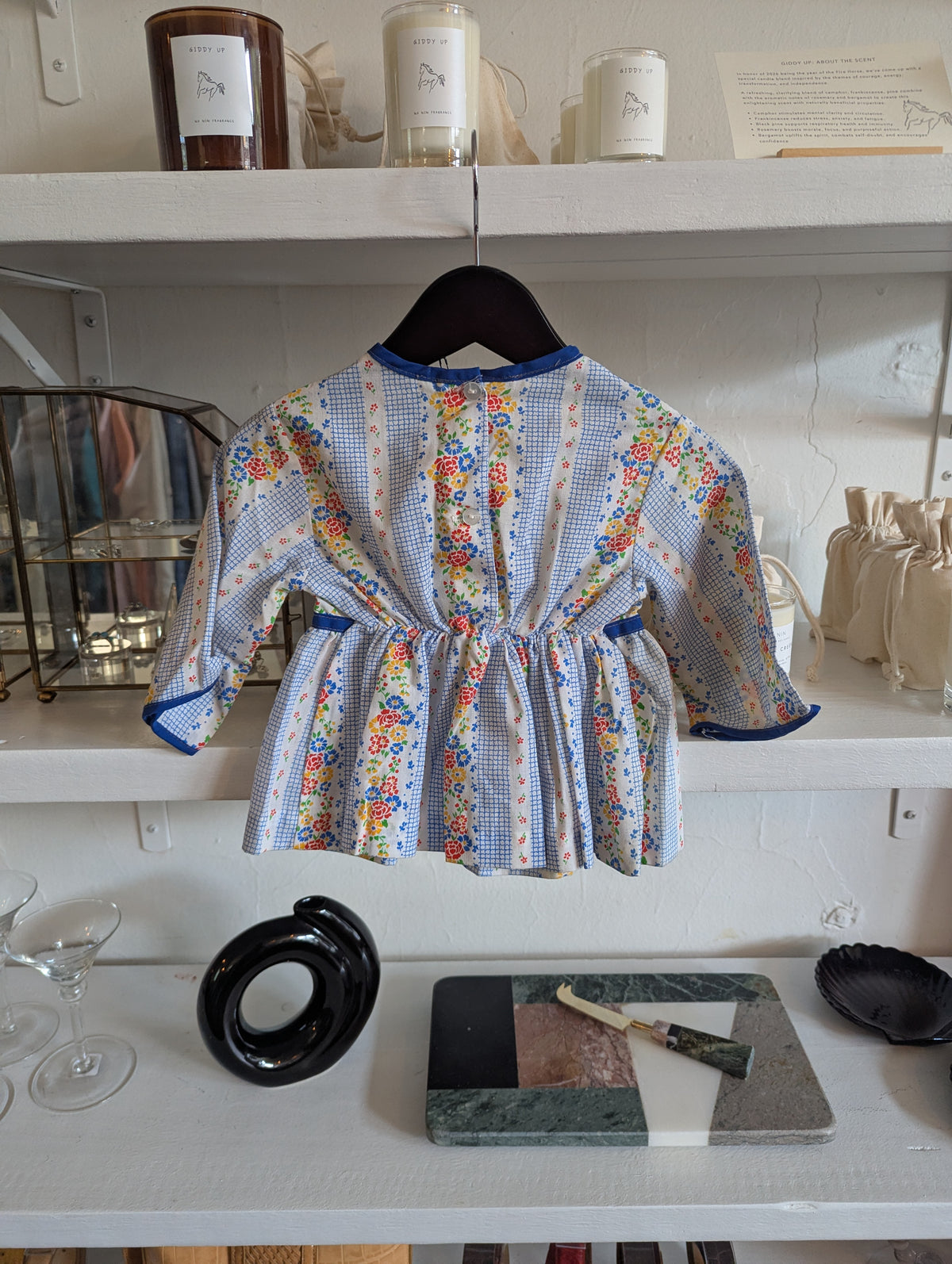 Vintage Toddler Picnic Blouse