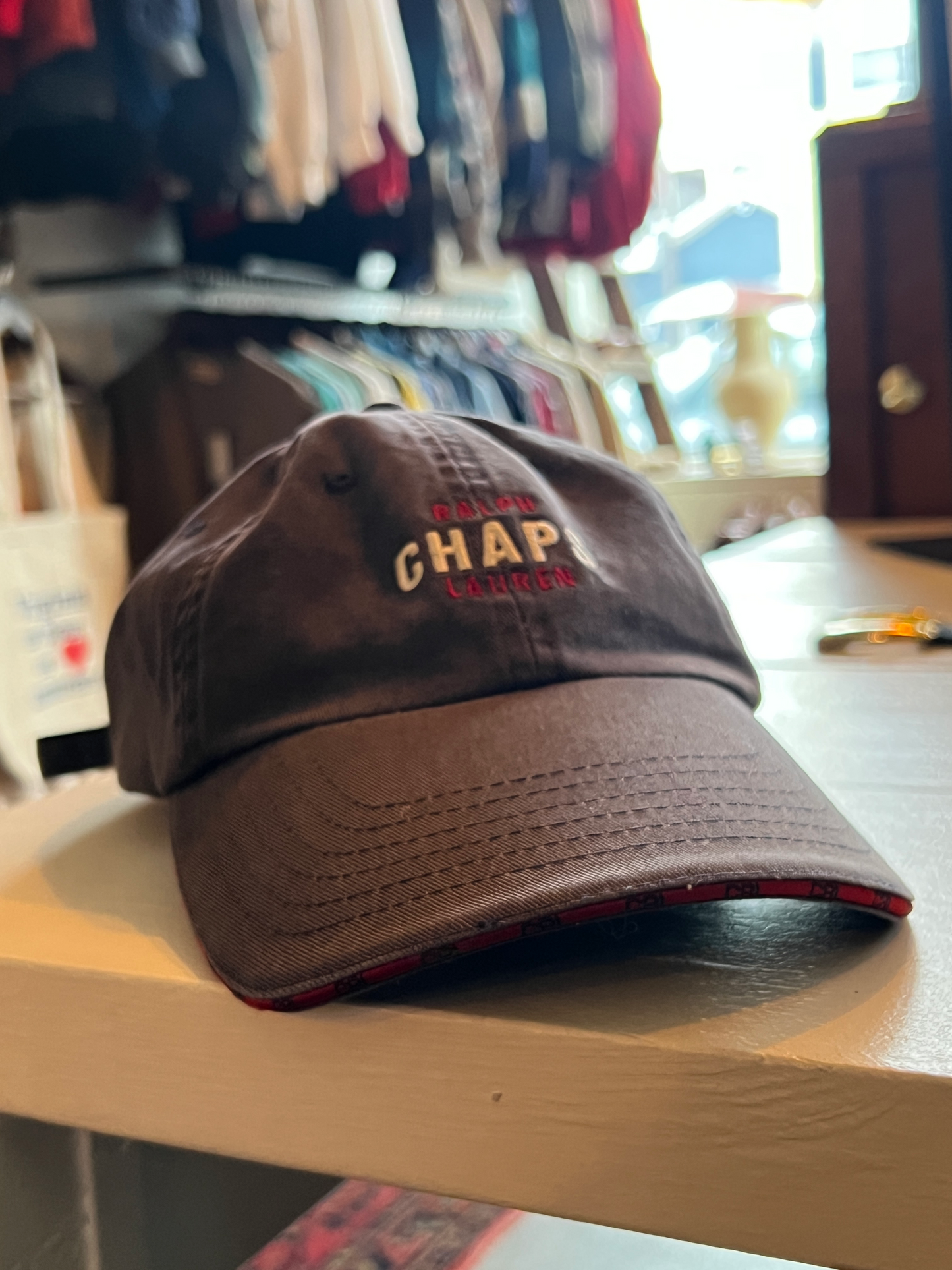 Vintage Fading Indigo Chaps By Ralph Lauren cap