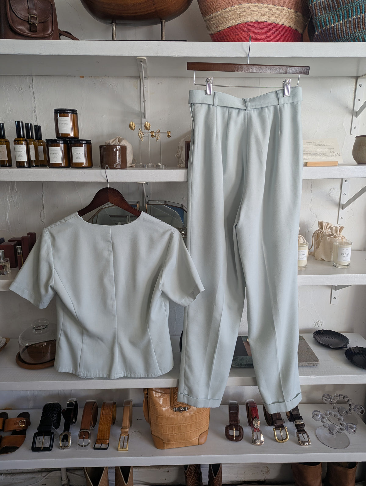 Vintage Duck Egg Tailored Set