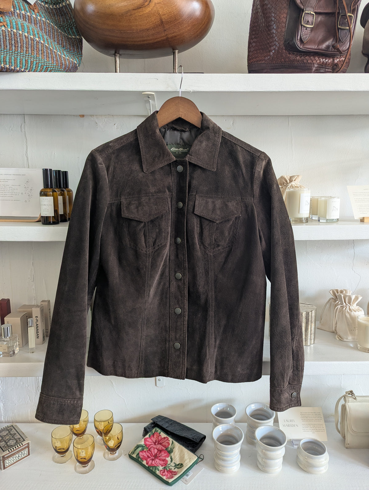 Vintage Coffee Suede Jacket