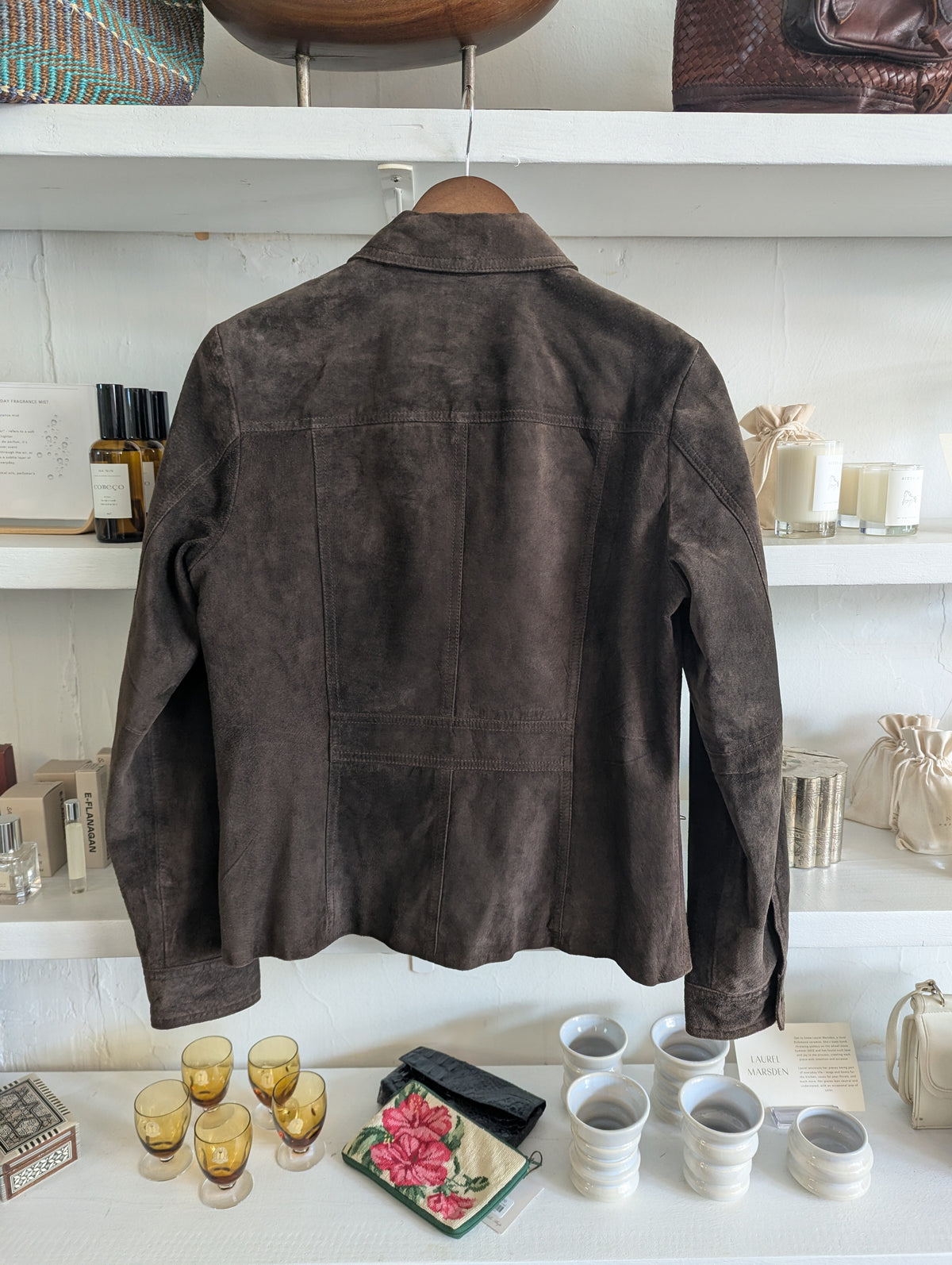 Vintage Coffee Suede Jacket