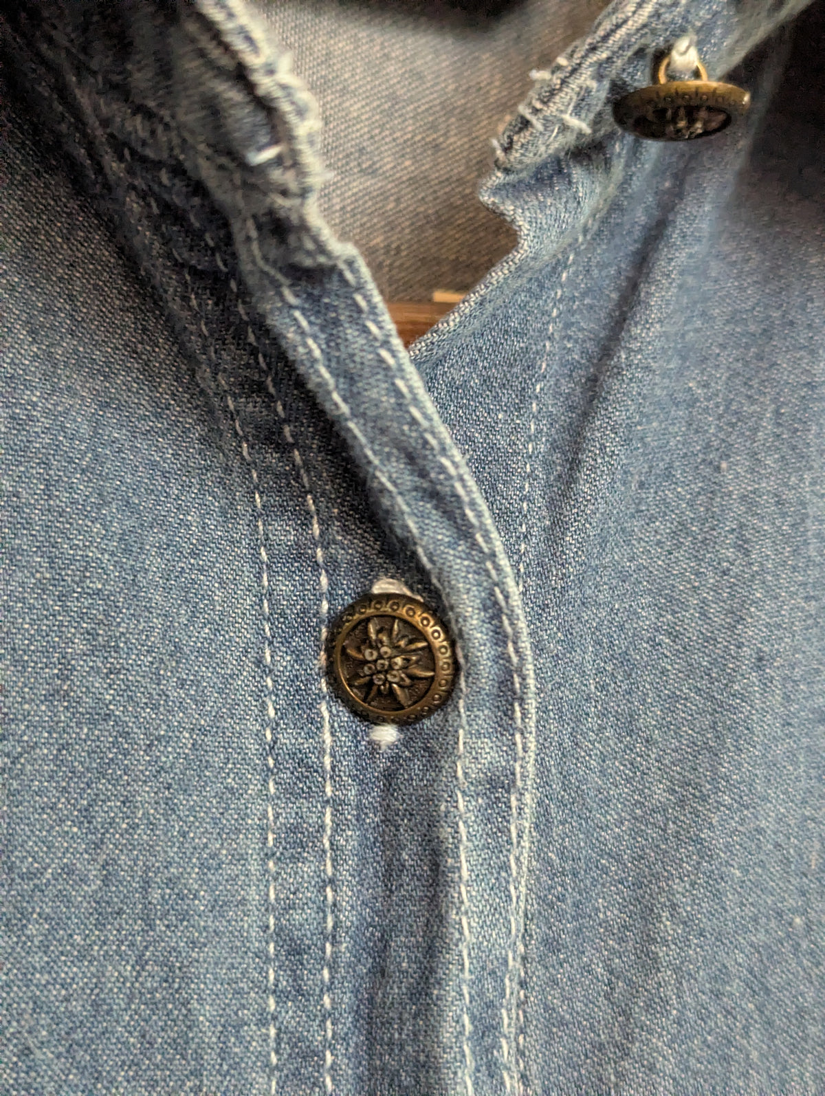 Vintage Women's Oversized Denim Shirt