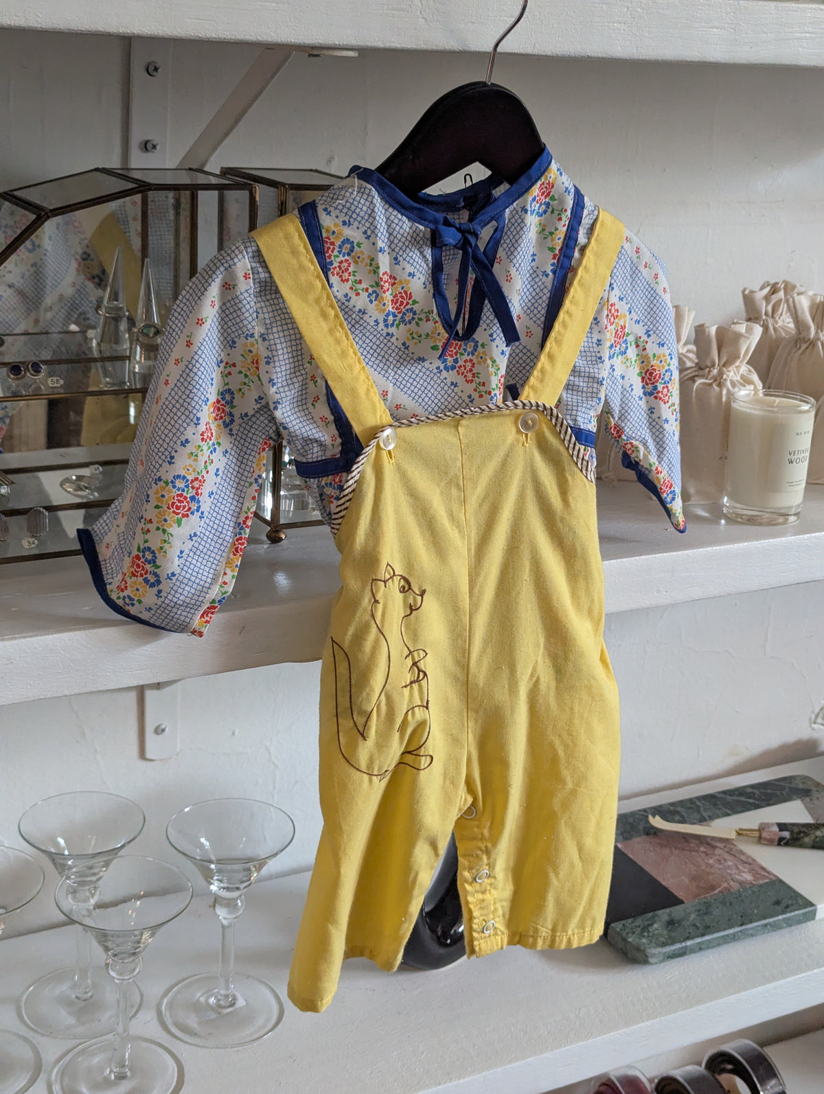 Vintage Toddler Picnic Blouse