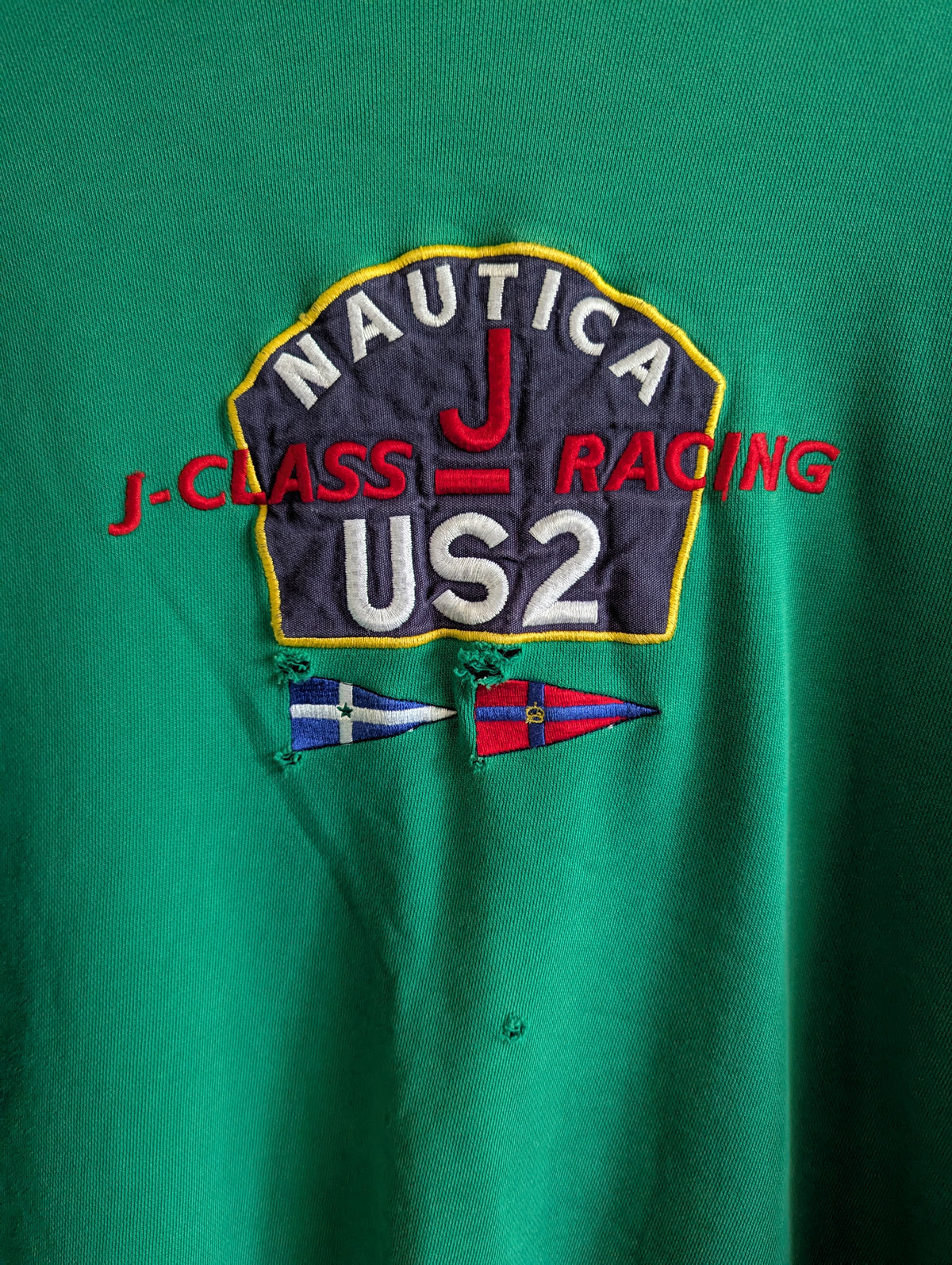 Favorite Vintage Distressed Nautica Embroidered Sweatshirt