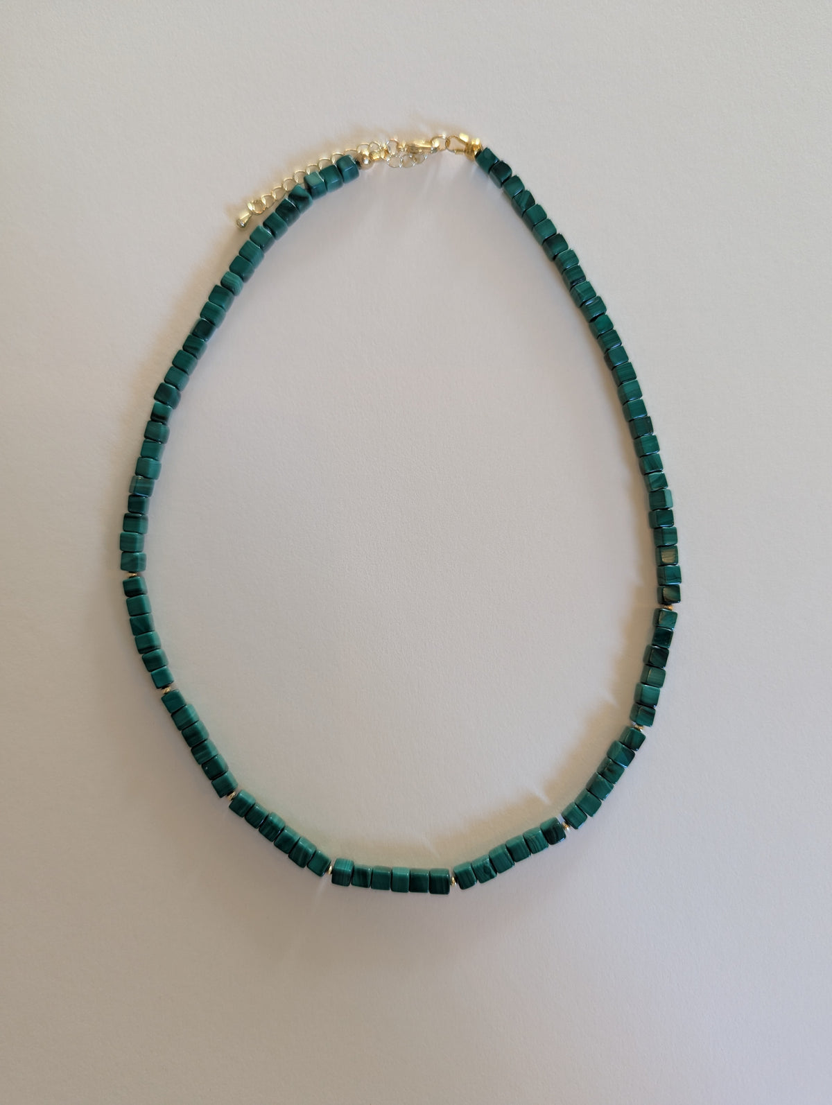 Green Malachite Necklace by Blue Begonia