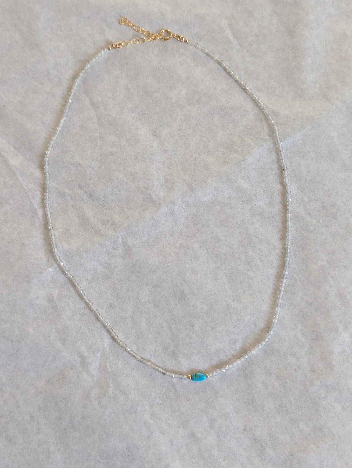 Labradorite and Turquoise Necklace by giantlion