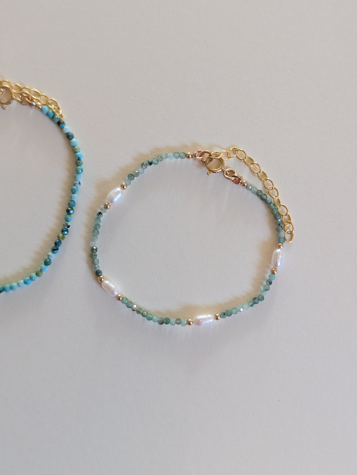 Emerald and Pearl Bracelet by giantlion