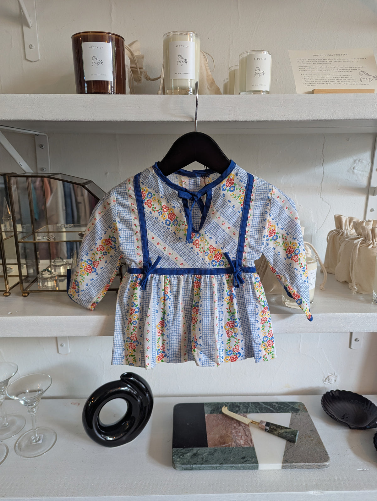 Vintage Toddler Picnic Blouse