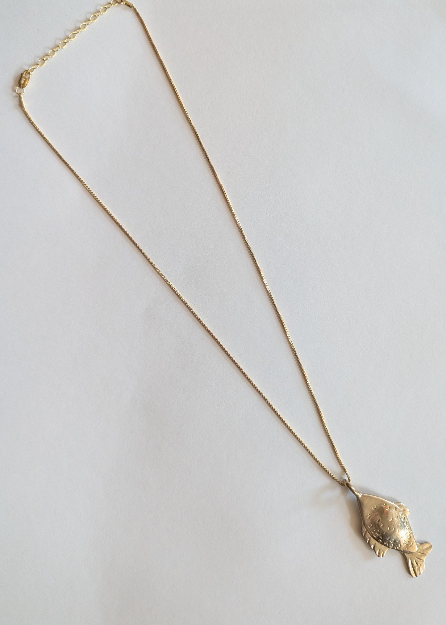 Handmade Fish Pendant Necklace
