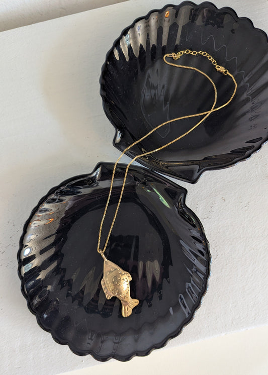 Handmade Fish Pendant Necklace