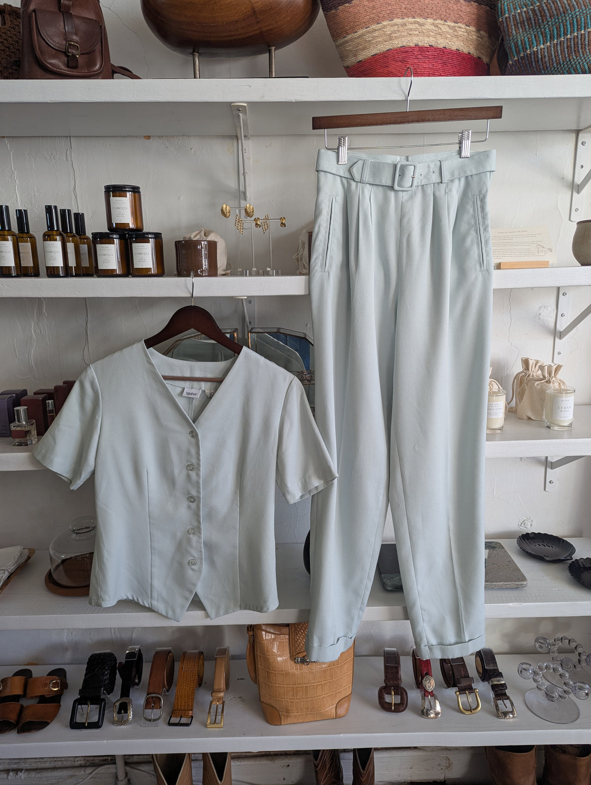 Vintage Duck Egg Tailored Set