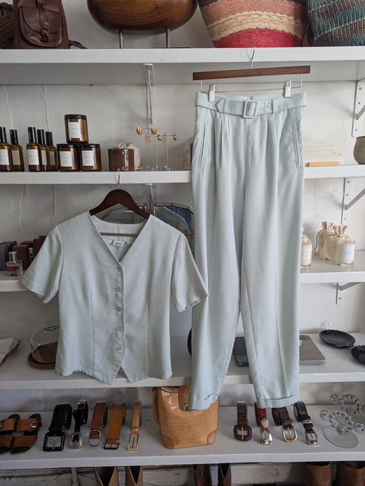 Vintage Duck Egg Tailored Set