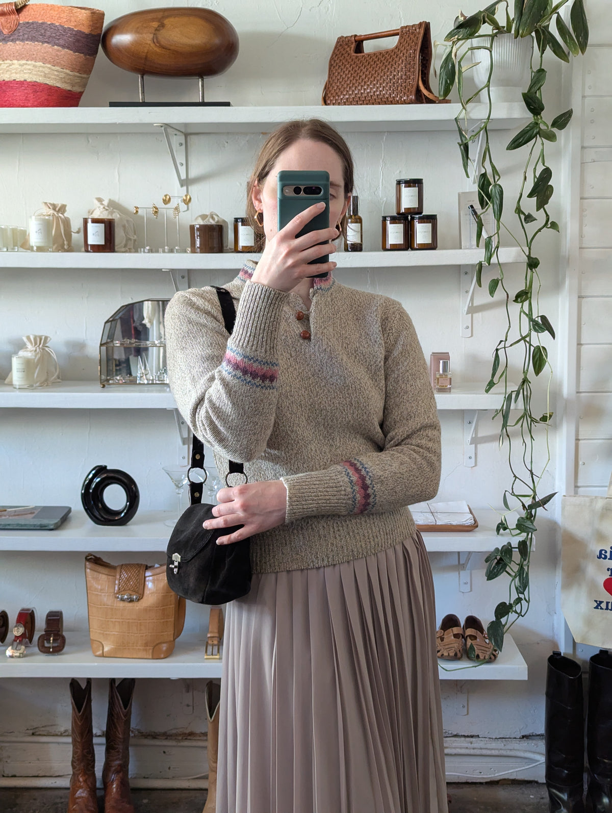 Vintage Wool Knit Henley