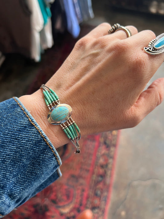 Vintage Southwestern Turquoise Bracelet